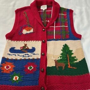 Vintage Susan Bristol sweater vest 1993